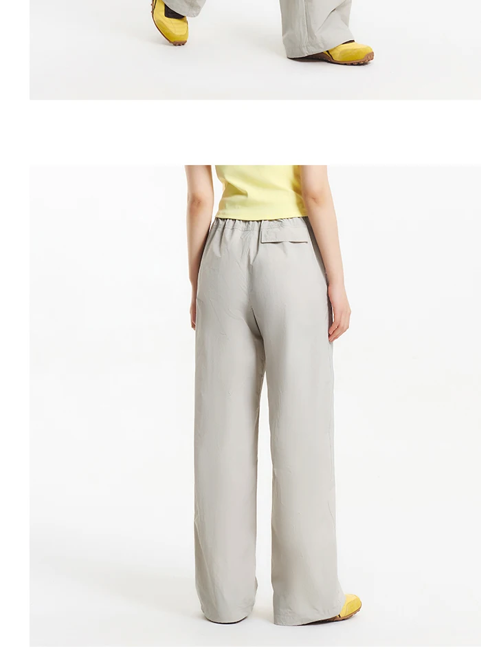 Semir Casual Pants Women Moisture Wicking Relaxed Fit Wide Leg 2025 New Summer Cool Feeling Sun Protection Long Pants
