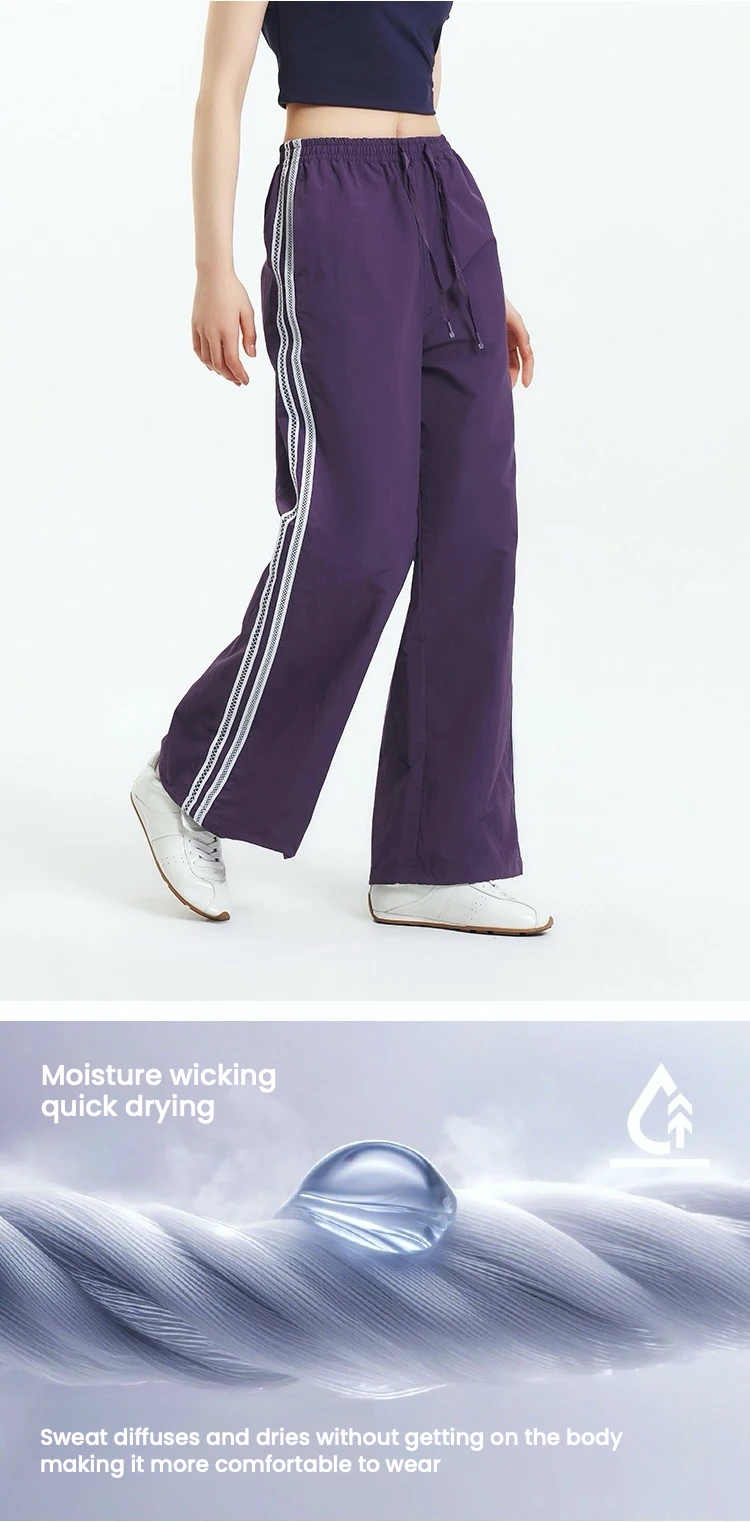 Semir Casual Pants Women Moisture Wicking Relaxed Fit Wide Leg 2025 New Summer Cool Feeling Sun Protection Long Pants
