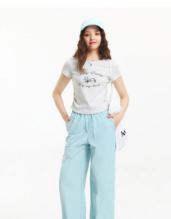 Semir Casual Pants Women Moisture Wicking Relaxed Fit Wide Leg 2025 New Summer Cool Feeling Sun Protection Long Pants