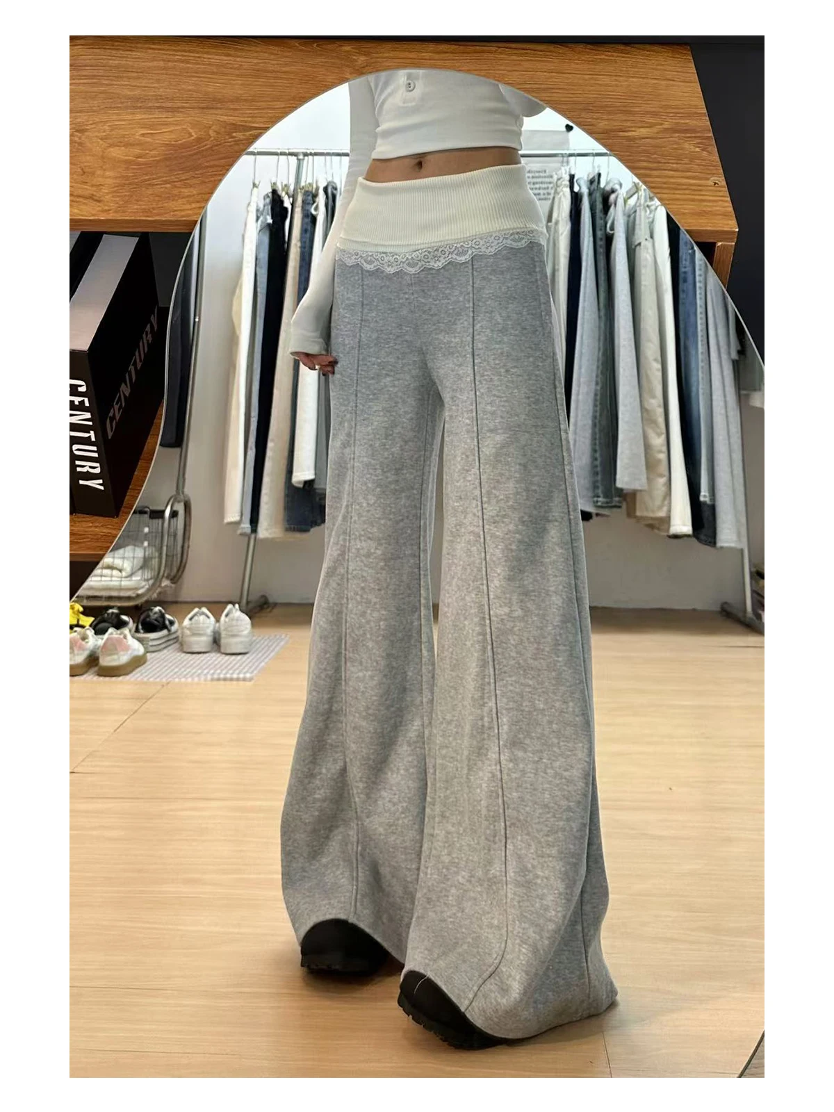 Y2K Harajuku Pants Women Streetwear 2000S Baggy Sweatpants Vintage 90S Retro High Waist Wide Leg Jogger Trousers Clothes New