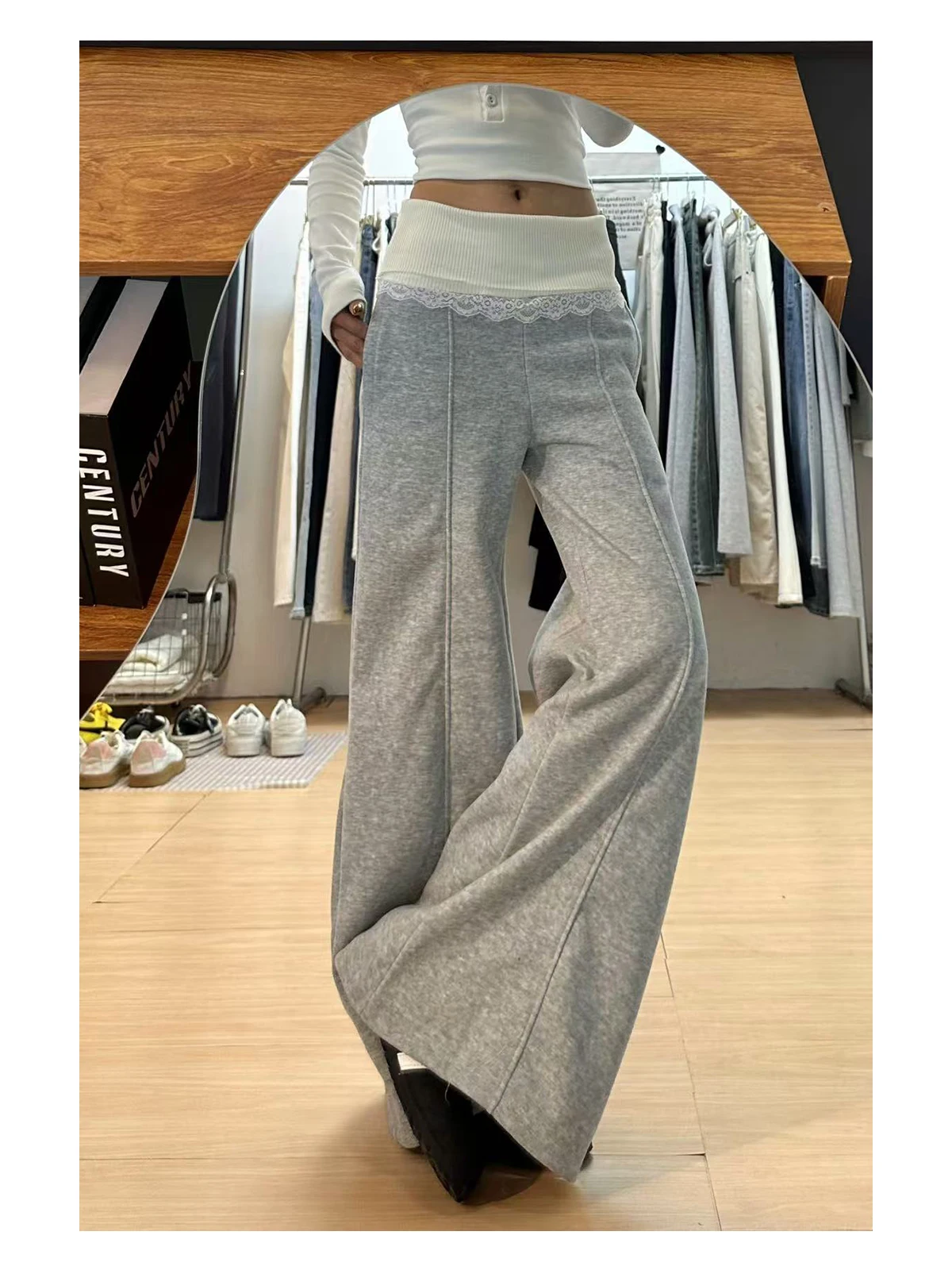 Y2K Harajuku Pants Women Streetwear 2000S Baggy Sweatpants Vintage 90S Retro High Waist Wide Leg Jogger Trousers Clothes New