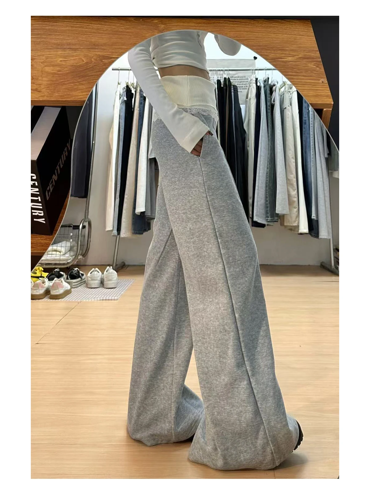 Y2K Harajuku Pants Women Streetwear 2000S Baggy Sweatpants Vintage 90S Retro High Waist Wide Leg Jogger Trousers Clothes New