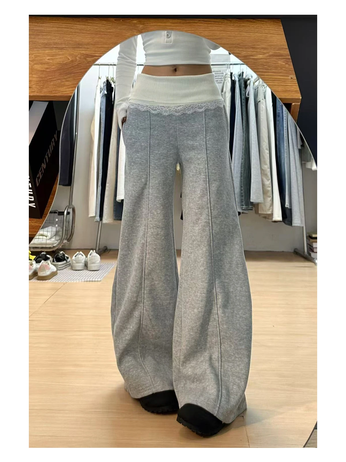 Y2K Harajuku Pants Women Streetwear 2000S Baggy Sweatpants Vintage 90S Retro High Waist Wide Leg Jogger Trousers Clothes New