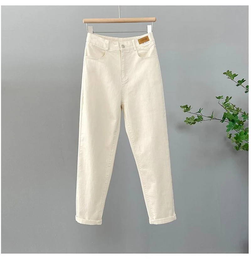 2026New Korean High Waist Denim pants Women's Autumn Casual Loose Khaki Harun pants Female Trousers Ladies