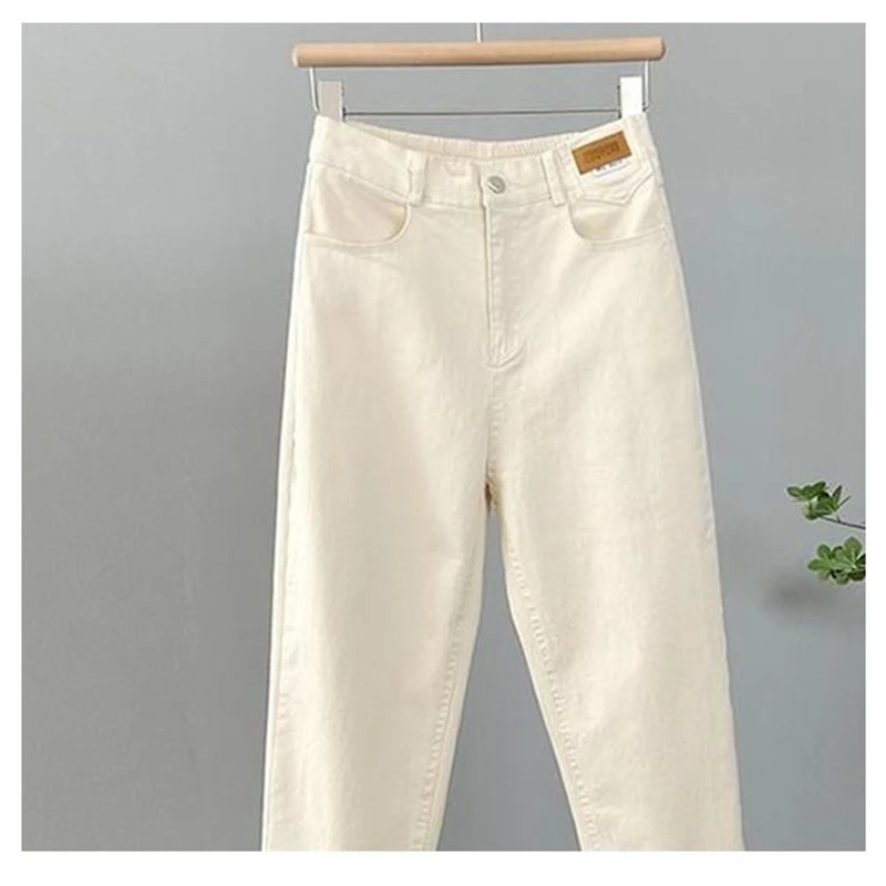 2026New Korean High Waist Denim pants Women's Autumn Casual Loose Khaki Harun pants Female Trousers Ladies