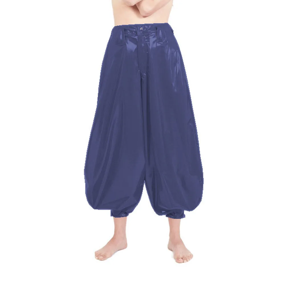 Punk High Waist PVC Harem Pants, Shiny Leather, Club Party Lantern Pants, Streetwear, Classic Tobi Pants, Dance Bloomers, 7XL
