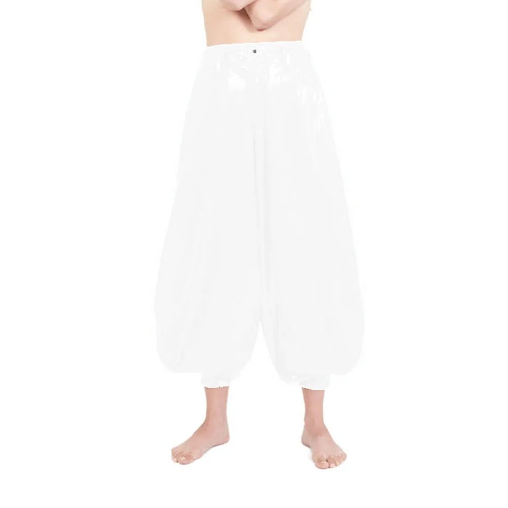 Punk High Waist PVC Harem Pants, Shiny Leather, Club Party Lantern Pants, Streetwear, Classic Tobi Pants, Dance Bloomers, 7XL