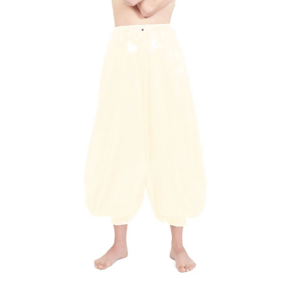 Punk High Waist PVC Harem Pants, Shiny Leather, Club Party Lantern Pants, Streetwear, Classic Tobi Pants, Dance Bloomers, 7XL
