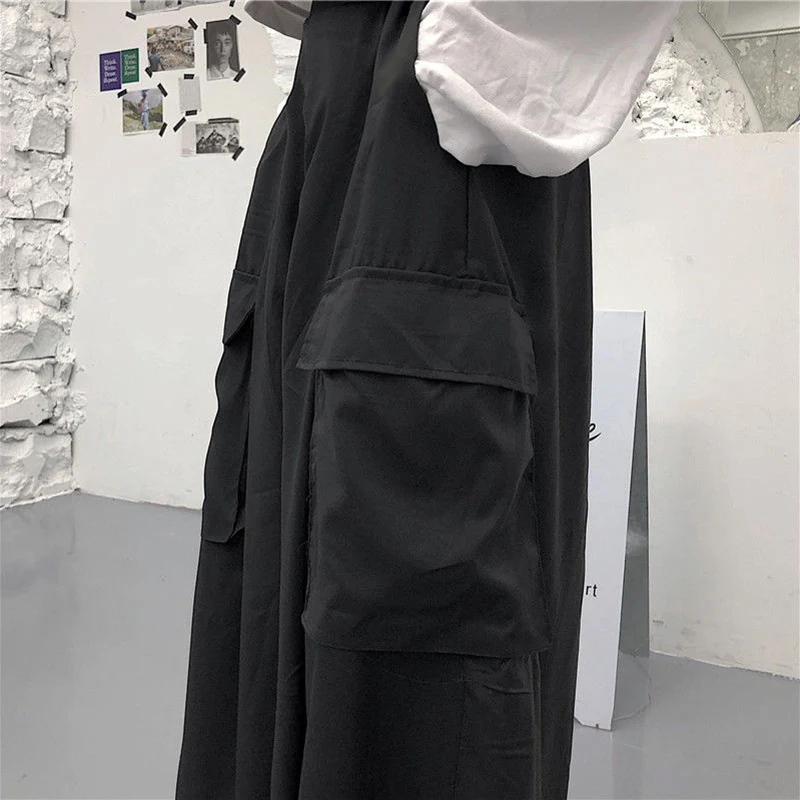 Jmprs Plus Size Women Wide Leg Pants Y2K Streetwear Loose Cargo Pants 90S Gothic Harajuku Oversize Female Trousers 6XL