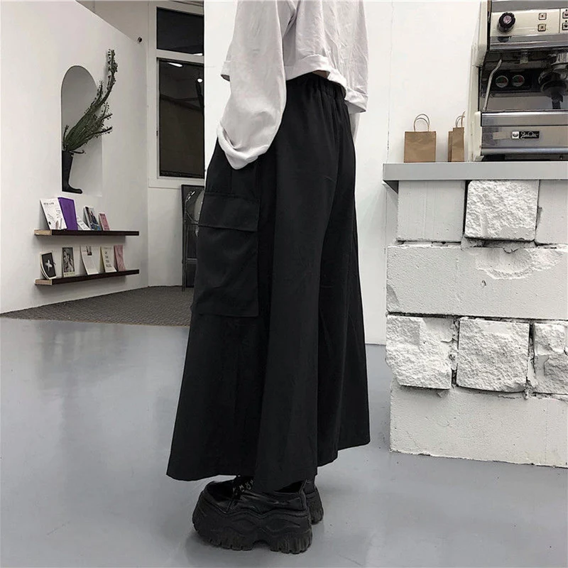 Jmprs Plus Size Women Wide Leg Pants Y2K Streetwear Loose Cargo Pants 90S Gothic Harajuku Oversize Female Trousers 6XL