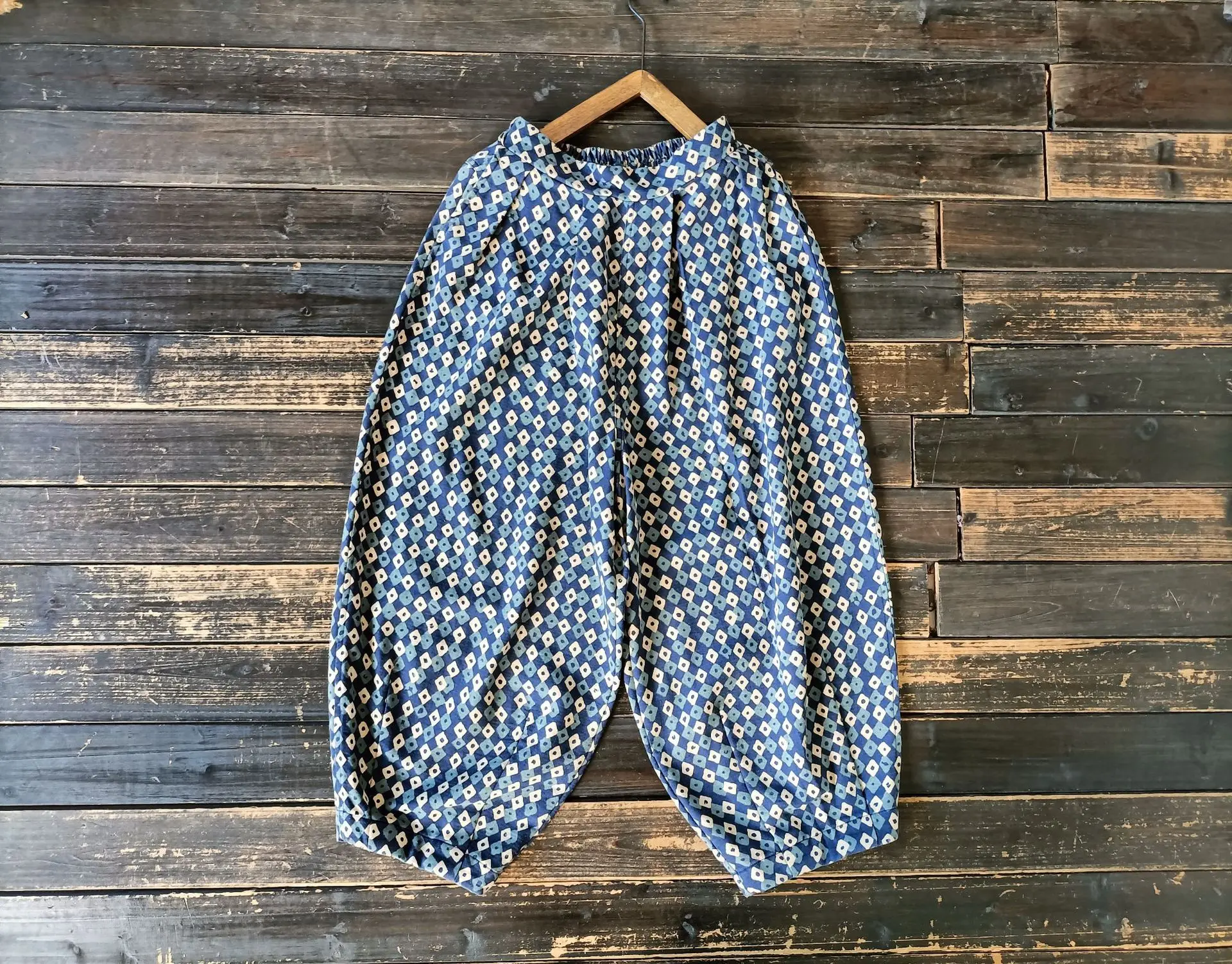 Johnature Niche Loose Retro Chinese Style Vintage Bloomers 2025 Woman Winter New Fashion Personality Vintage Print Casual Pants