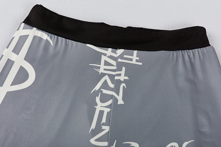 Popular Letter Printed Sexy Fitness Leggings from Europe and America, Sports Yoga Pants