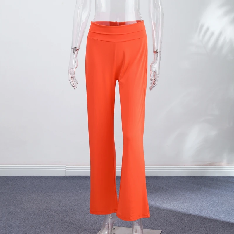 Elastic Waist Wide-leg Long Pants Women's Loose Stretch Fabric Trousers 2026 New Ladies Summer Casual Daily Street Outfit