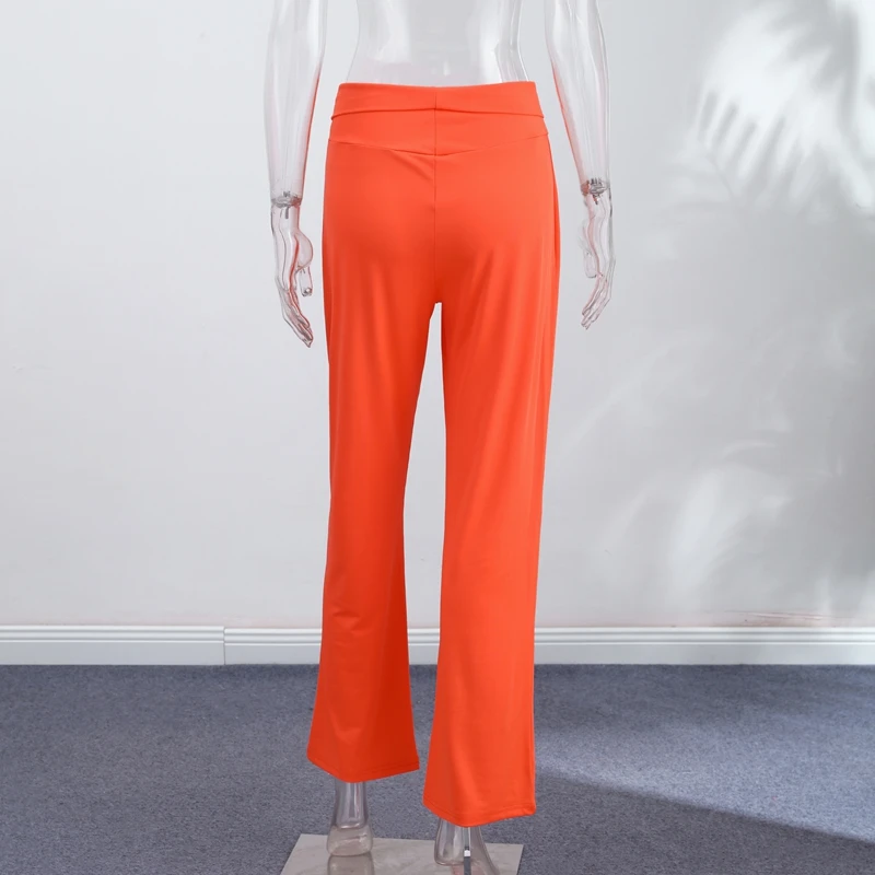 Elastic Waist Wide-leg Long Pants Women's Loose Stretch Fabric Trousers 2026 New Ladies Summer Casual Daily Street Outfit