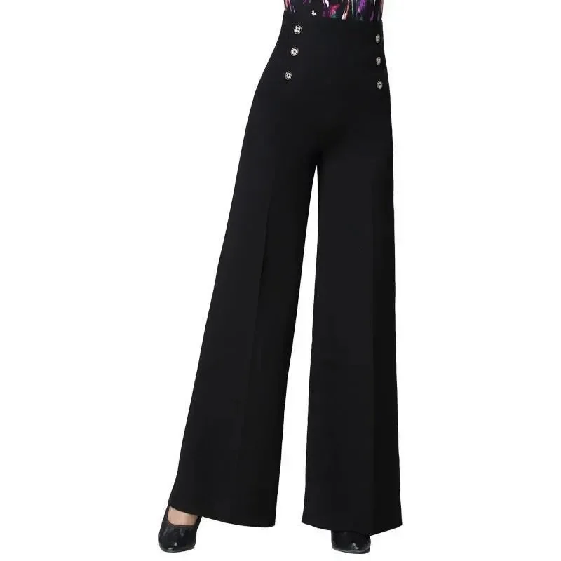 New 2026 Fashion Dance Pants Women's Korean Spring Summer All-match High-waist wide-leg pants Women Loose Casual Trousers Ladies