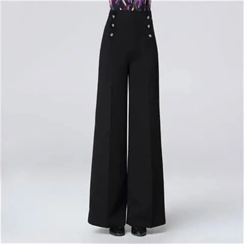 New 2026 Fashion Dance Pants Women's Korean Spring Summer All-match High-waist wide-leg pants Women Loose Casual Trousers Ladies