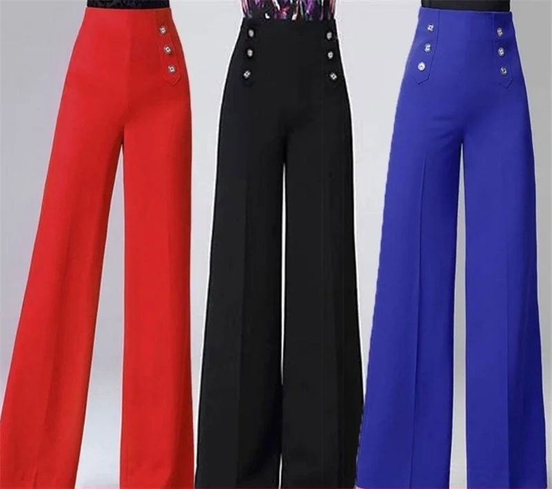 New 2026 Fashion Dance Pants Women's Korean Spring Summer All-match High-waist wide-leg pants Women Loose Casual Trousers Ladies