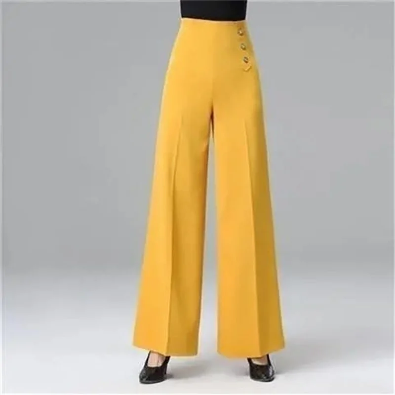 New 2026 Fashion Dance Pants Women's Korean Spring Summer All-match High-waist wide-leg pants Women Loose Casual Trousers Ladies