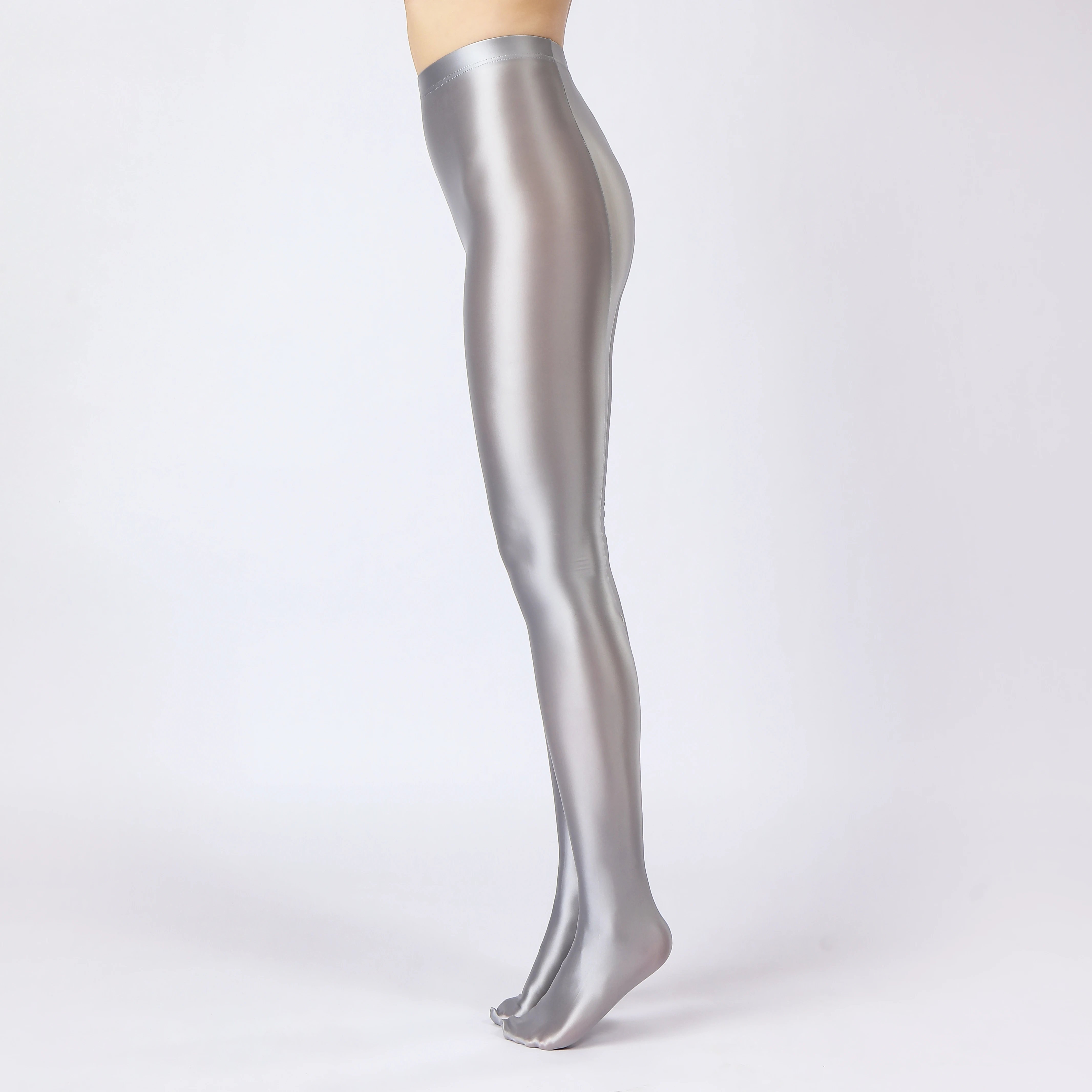 Sexy Women Oil Gloosy Shiny Pencil Pant Leopard Full Leggings Stain Smooth Elastic Sexy Yoga Pants Candy Color Plus Size