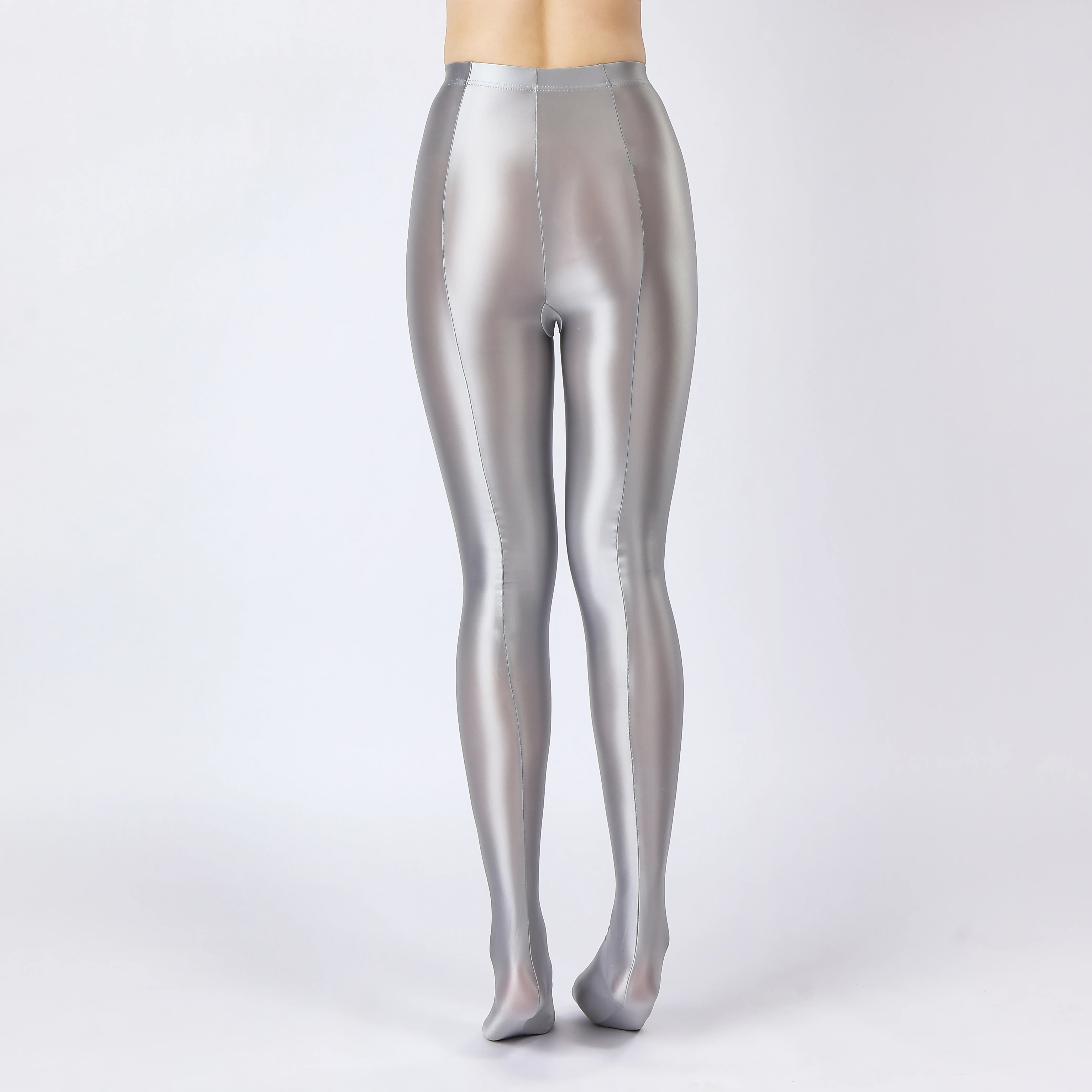 Sexy Women Oil Gloosy Shiny Pencil Pant Leopard Full Leggings Stain Smooth Elastic Sexy Yoga Pants Candy Color Plus Size