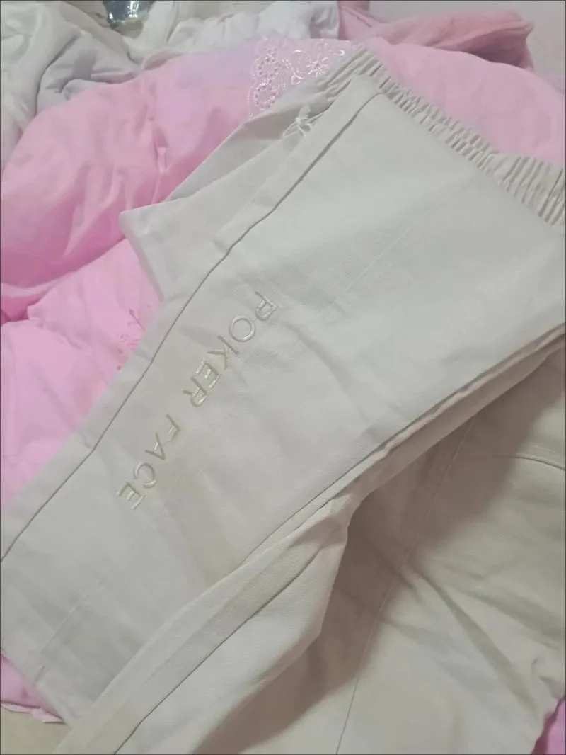 Loose 5XL Embroidered letter Women Pants 2023 New Spring Autumn Casual Pants Women's Fashion Versatile Straight Harun Pants