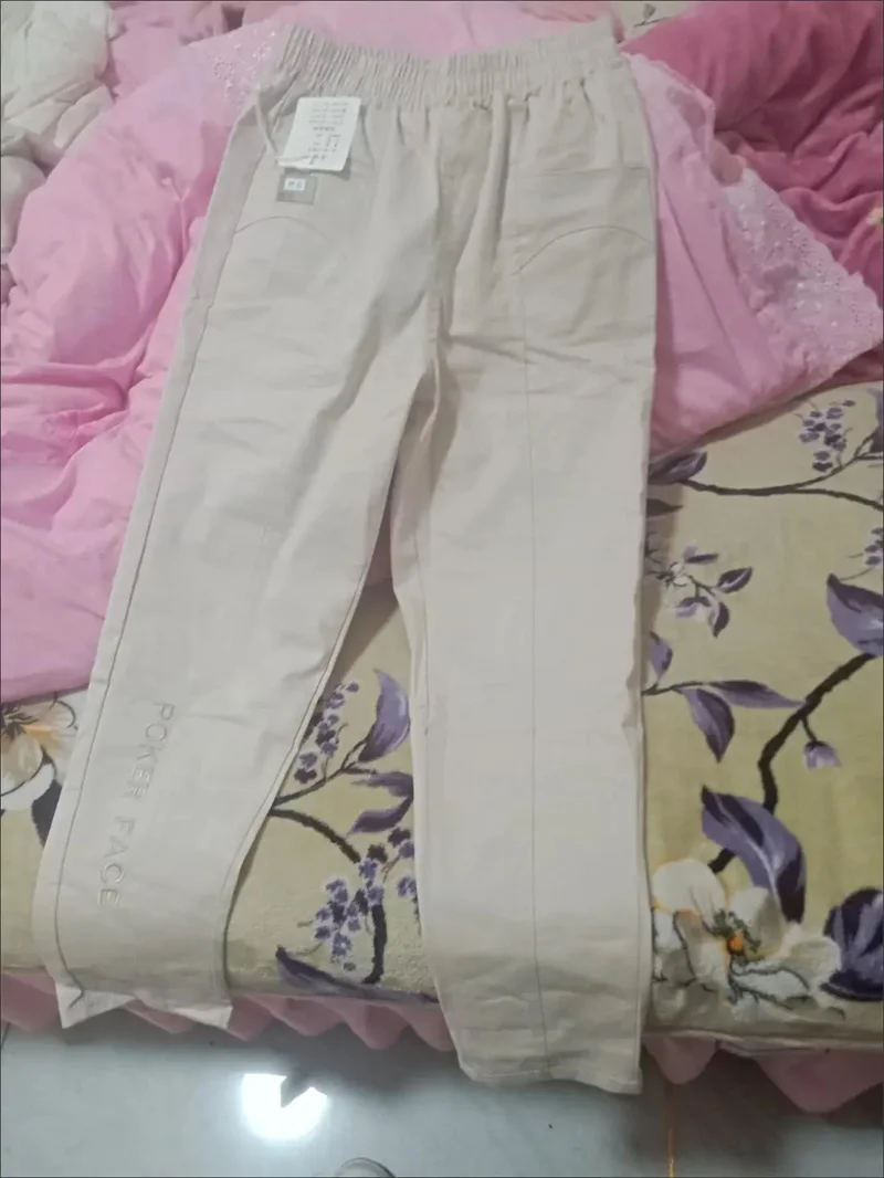 Loose 5XL Embroidered letter Women Pants 2023 New Spring Autumn Casual Pants Women's Fashion Versatile Straight Harun Pants