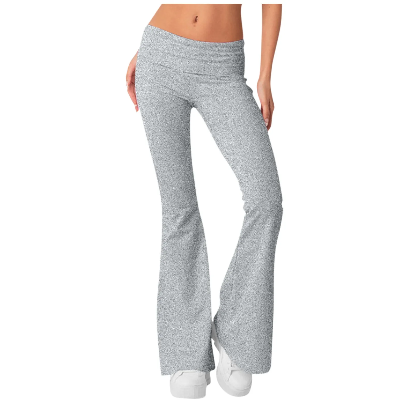 Women Flare Leggings High Waist Wide Leg Yoga Pants Seamless Fitness Workout Tights Gym Sports Trousers Casual Slimming Clothing