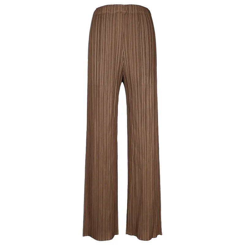 YUDX Spring Summer Autumn Women Casual Elegant Ladies Miyake Designer Casual Loose Straight Pleated Pants High Waist Trousers