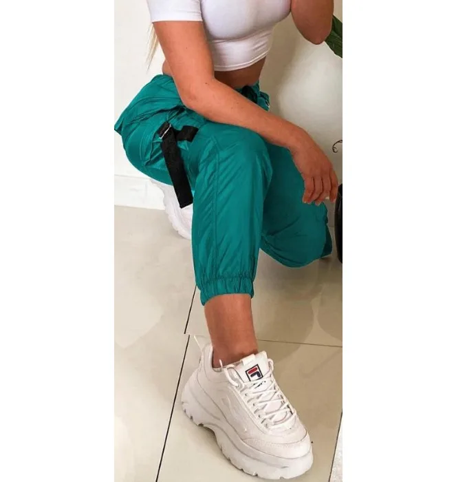Cargo Pants Women Streetwear Autumn and Winter New Fashion Tight Versatile Casual Loose Waist Patch Pocket Trousers for Female