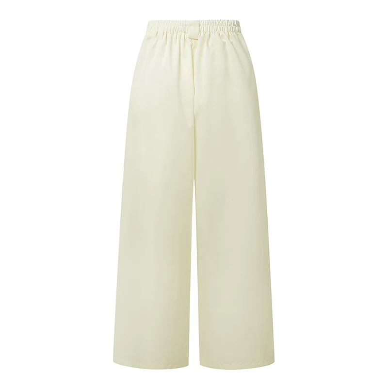 2025 ZANZEA Fashion Women Trousers Autumn High Waist Office Work Pant Elegant Wide Leg Pantalon Solid Pleated Palazzo Streetwear