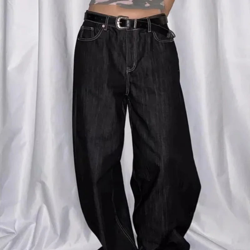 Autumn Winter Women's Denim Jeans Y2K Wide Fit Baggy Jeans runge Harajuku Cowboy New In Pants Korean Jeans Punk Retro