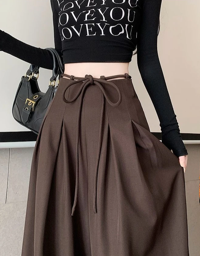 Gray Baggy Wide Leg Suit Pant Women's Pants Cotton Outfits All Medium Y2k Streetwear Slacks Vintage Classic Xxl Female Trousers