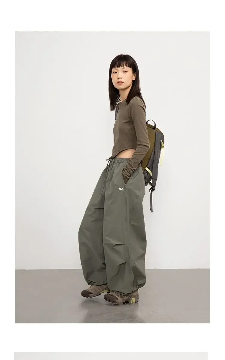 Japanese Casual Cargo Women's Pant Summer Vintage All Match Loose High Waist Mujer Pantalones 2025 Y2k Harajuku Fashion Trousers