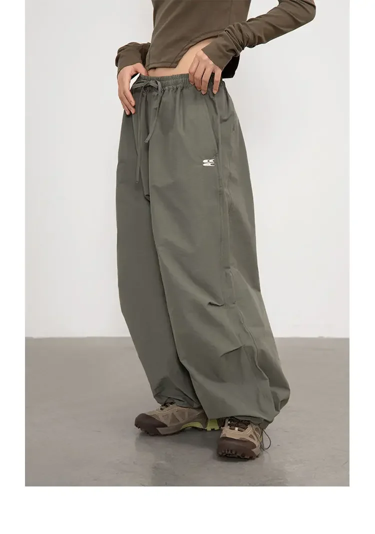 Japanese Casual Cargo Women's Pant Summer Vintage All Match Loose High Waist Mujer Pantalones 2025 Y2k Harajuku Fashion Trousers