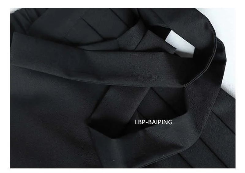 Fashion Korean New Autumn Irregular False Two-piece Skirt Pants Women Wide-leg Pant Ladies Elastic Waist Straps Casual Pant Lady
