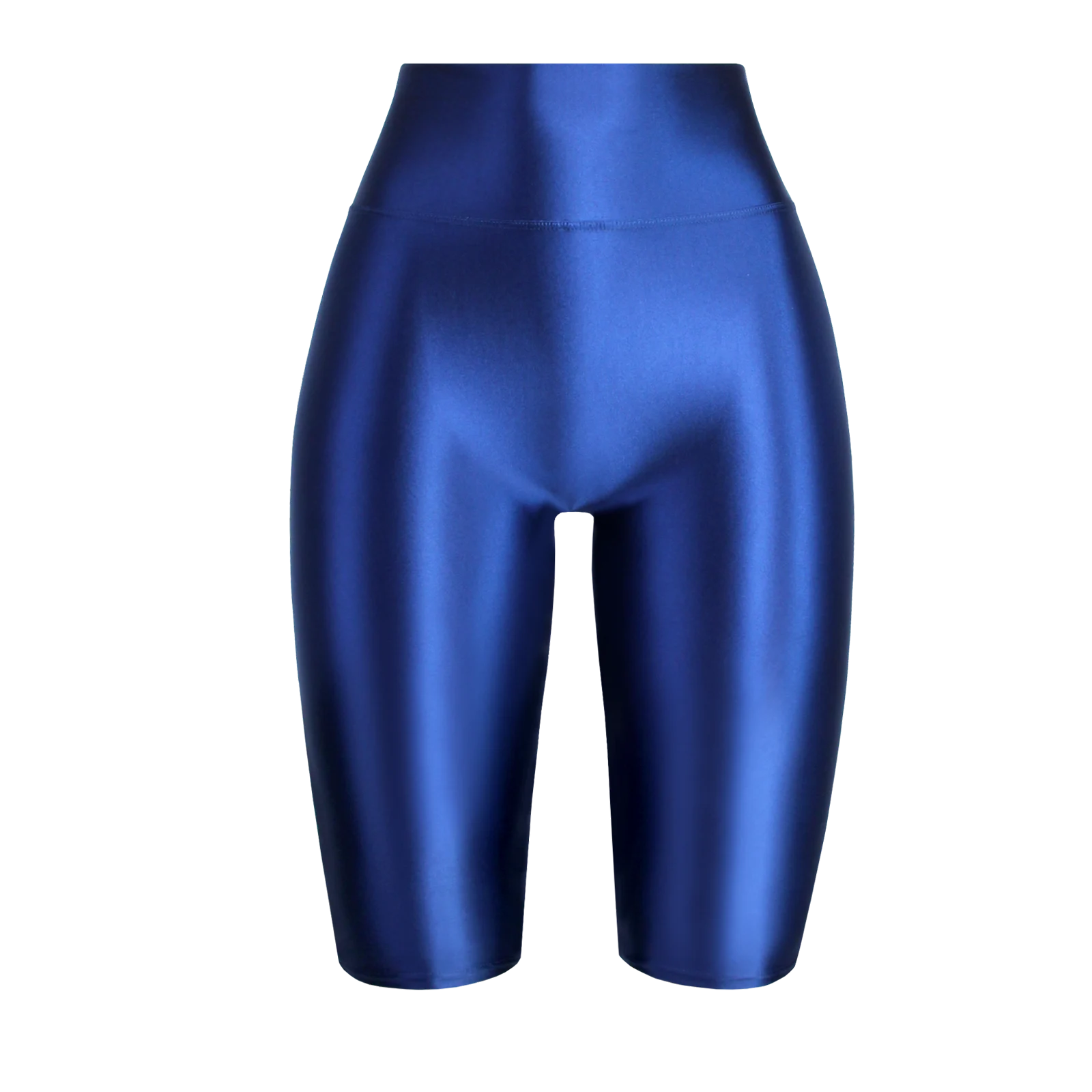 MJINM High Waist Glossy Smooth Knee-Length Tights Women's Fitness Running Sportswear Beach Pants Board Sports Leggings Sweatpant