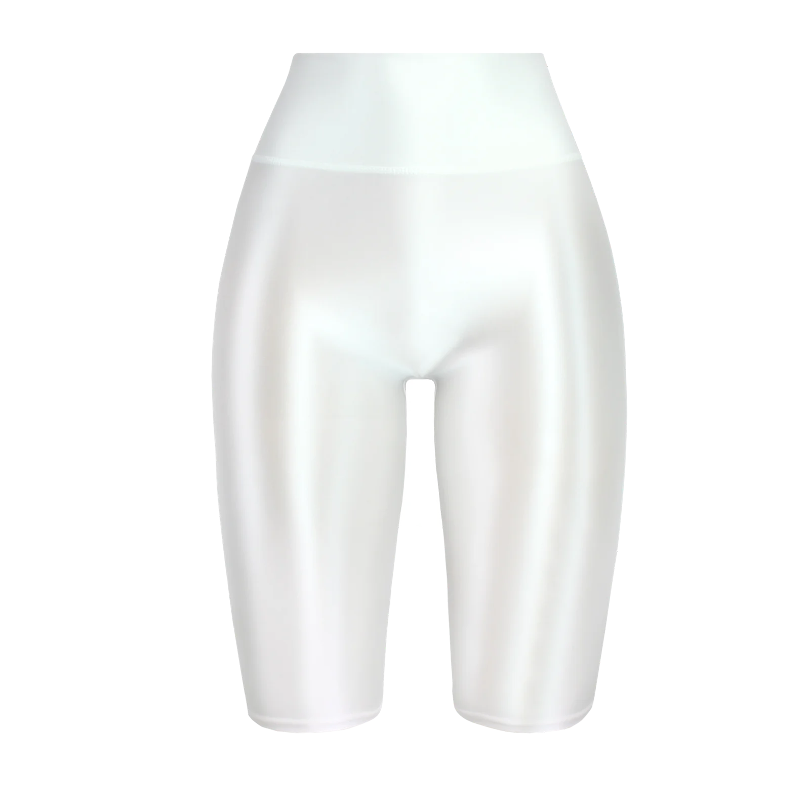 MJINM High Waist Glossy Smooth Knee-Length Tights Women's Fitness Running Sportswear Beach Pants Board Sports Leggings Sweatpant
