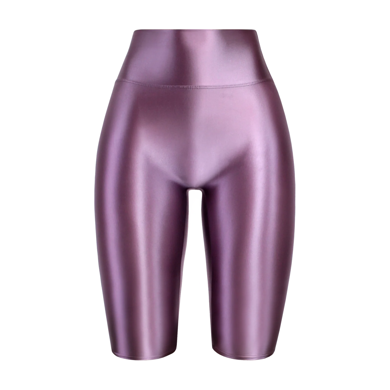 MJINM High Waist Glossy Smooth Knee-Length Tights Women's Fitness Running Sportswear Beach Pants Board Sports Leggings Sweatpant
