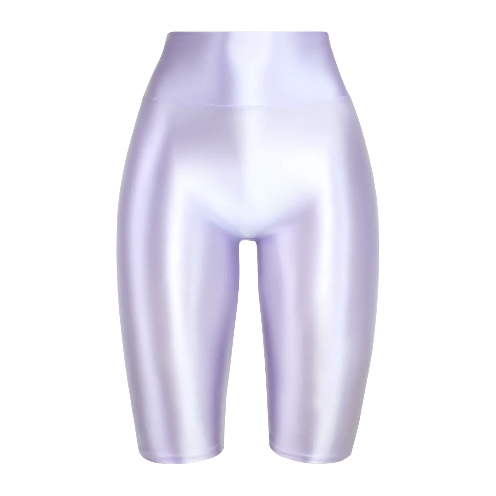 MJINM High Waist Glossy Smooth Knee-Length Tights Women's Fitness Running Sportswear Beach Pants Board Sports Leggings Sweatpant