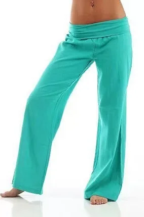Casual Straight Leg Pants 2026 Bottoms Women's Mid-Waist Yoga Pants Leggings Running Sports Trousers Sweatpants Girls Outfits
