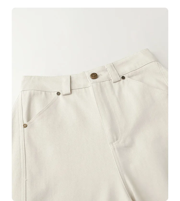CHIC VEN Fashion Women Pants Solid Loose Casual High Waisted Ladies Wide Leg Trousers Cotton Spring Summer 2026