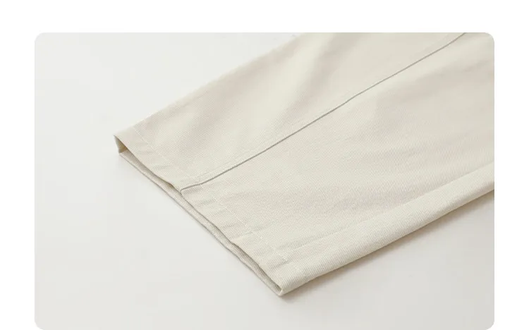 CHIC VEN Fashion Women Pants Solid Loose Casual High Waisted Ladies Wide Leg Trousers Cotton Spring Summer 2026