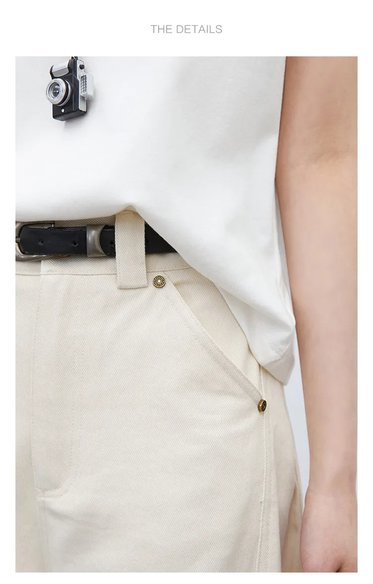 CHIC VEN Fashion Women Pants Solid Loose Casual High Waisted Ladies Wide Leg Trousers Cotton Spring Summer 2026