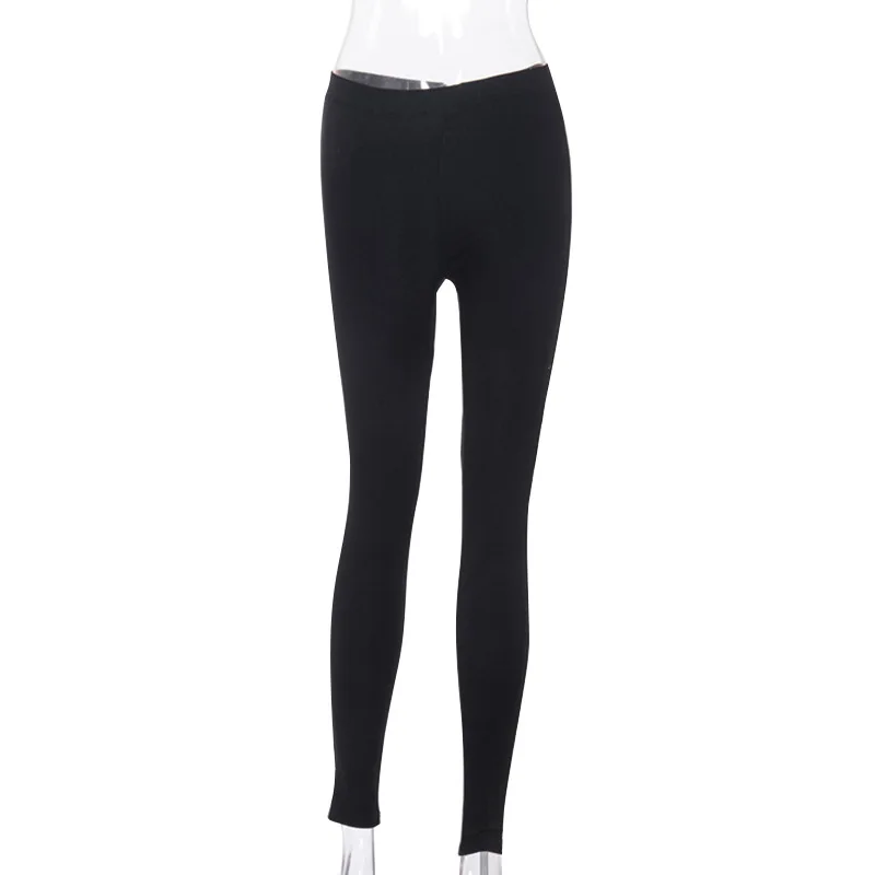 [You're My Secret] Hollow Out Pants Goth Sexy Pentagram Y2K Harajuku Grunge Black High Waist Elastic Trousers Punk Zipper Pants