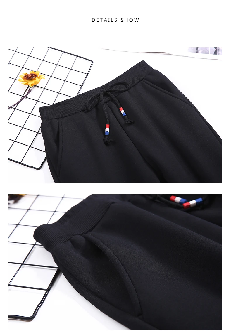 OUMENGKA Women Winter Thick Lambskin Cashmere Pants Warm Female Casual Cotton Pants Loose Harlan Long Trousers S-5XL 3XL 4XL