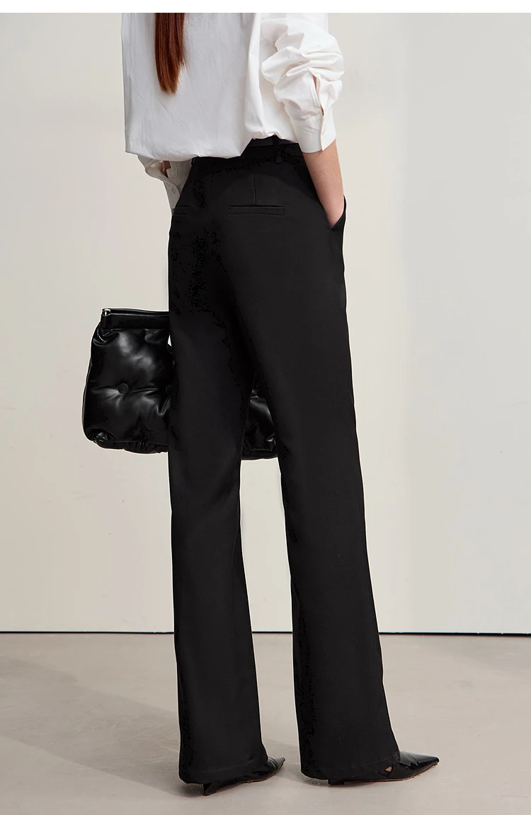Amii Minimalist Women Pants 2025 Winter New Commuting Versatile Woman Clothes Casual Solid Color Straight Trousers 12544139
