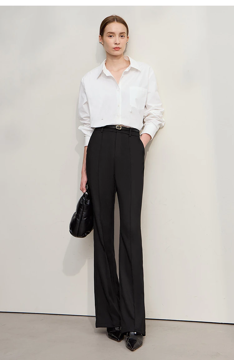 Amii Minimalist Women Pants 2025 Winter New Commuting Versatile Woman Clothes Casual Solid Color Straight Trousers 12544139