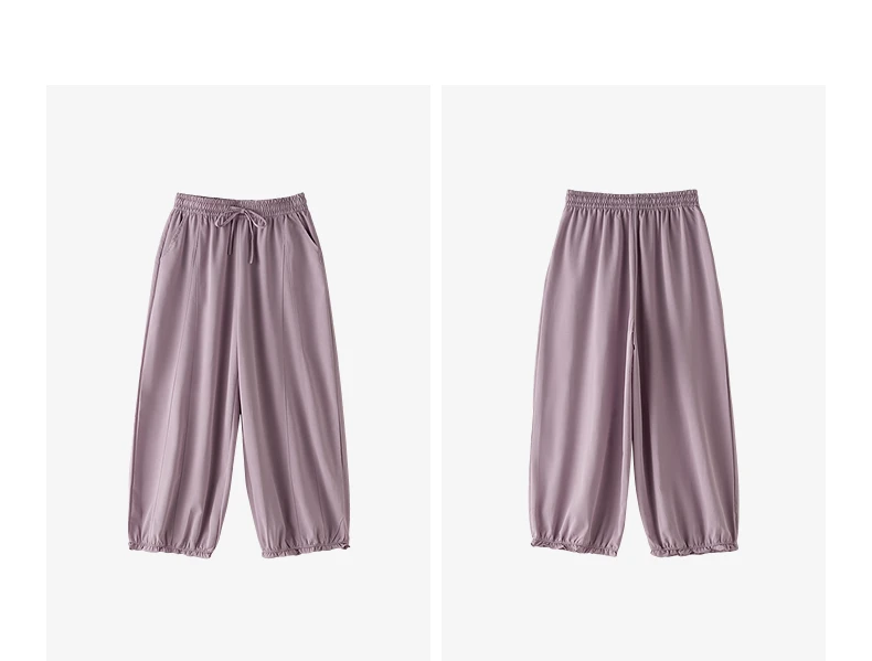TOYOUTH Women's Lantern Pants 2026 Autumn New High Waist Bud Design Ankle-Length Loose Trousers