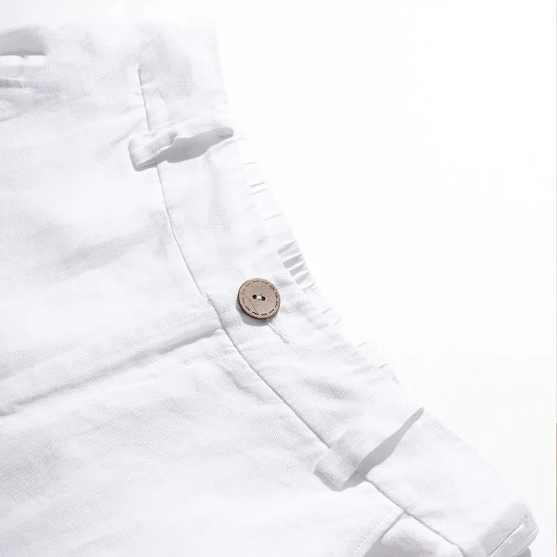 Cotton Linen Wide Leg Pants Lady New Spring Summer Thin Casual Solid Long Pants Women Elastic High Waist Loose Straight Trousers