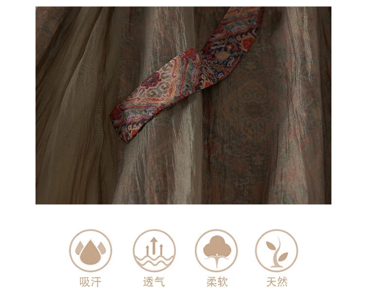 Women Boho Floral Print Pants Linen Wide Leg Vintage Female Elastic Waist Soft Comfortable Summer Fashion Casual Lantern Trouser